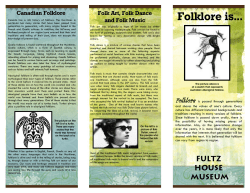 Folklore is... - Fultz House Museum