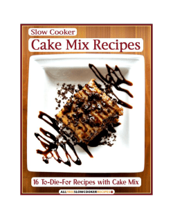 Slow Cooker Cake Mix Recipes - AllFreeSlowCookerRecipes.com