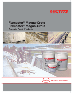 Concrete Repair Products