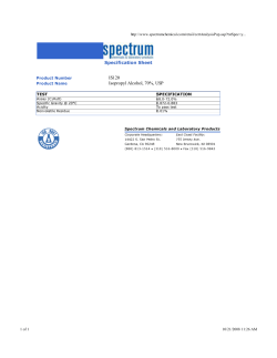 IS120 Isopropyl Alcohol, 70%, USP