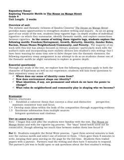 Expository Essay: Exploring Thematic Motifs in The House on