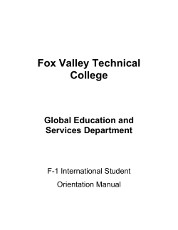 PDF - Fox Valley Technical College