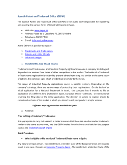 Spanish Patent and Trademark Office (OEPM)