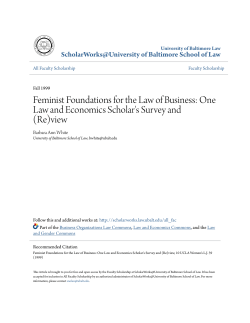 Feminist Foundations for the Law of Business