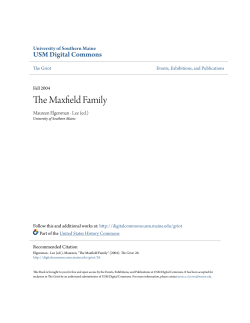 The Maxfield Family - USM Digital Commons