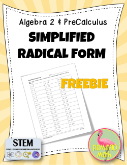simplified radical form