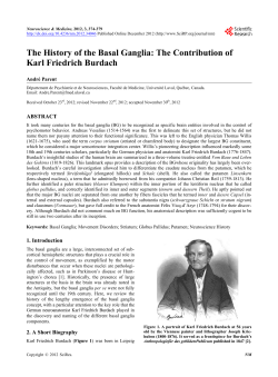 The History of the Basal Ganglia