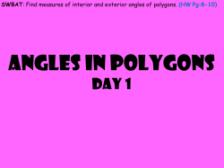 Angles in polygons - White Plains Public Schools