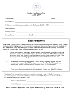 GT - 212&deg; Academy - Student Application 2016 (2)