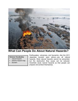 Summary: What Can People Do About Natural Hazards?