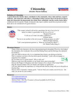 Citizenship - Souderton Area School District