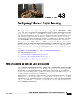 Configuring Enhanced Object Tracking