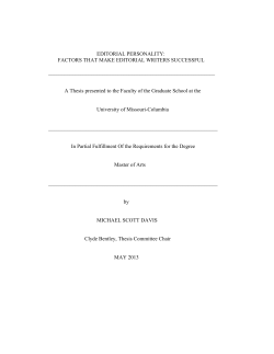 editorial personality: factors that make editorial writers successful