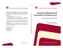 Assisting Negotiated Transition to Democracy