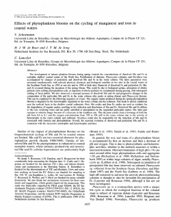 Schoemann, V., H. J. W. de Baar, J. T. M. de Jong, C. Lancelot.