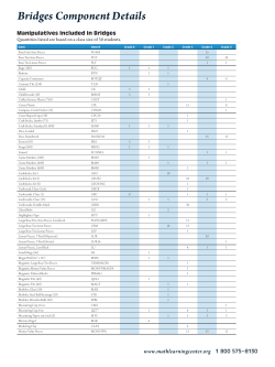 Bridges Component Details - The Math Learning Center Catalog