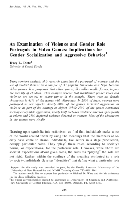 An Examination of Violence and Gender Role Portrayals in Video
