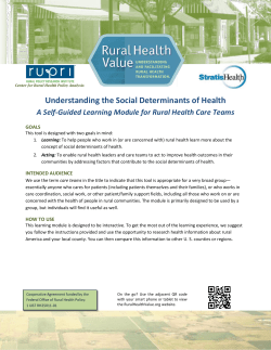 Understanding the Social Determinants of Health