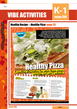 Healthy Pizza