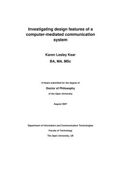 Investigating design features of a computer
