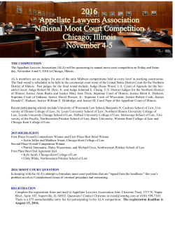 2016 Registration - Appellate Lawyers Association