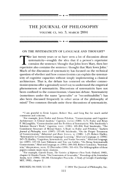 On the Systematicity of Language and Thought