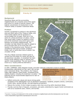 Boise Downtown Circulator - Community Planning Association of