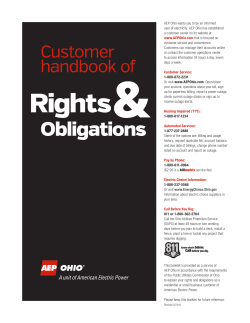AEP Ohio Customer Handbook