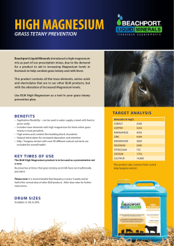 high magnesium - Beachport Liquid Minerals