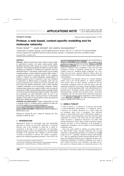 Proteus: a web-based, context-specific modelling tool for molecular