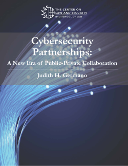 Cybersecurity Partnerships: A New Era of Collaboration