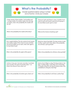 Find probability worksheets File