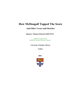 How McDougall Topped The Score - Australian Digital Collections