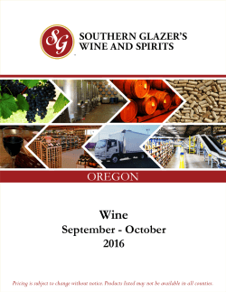 September - October 2016 OREGON