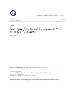 Brian Fagan, Floods, Famines, and Emperors