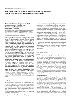 Depression of FSH and LH secretion following pulsatile GnRH