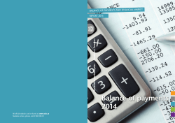 Balance of payments 2014