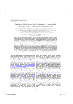 The Influence of Gene Flow on Species Tree Estimation: A