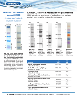 AMRESCO`s Protein Molecular Weight Markers