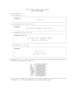 Test 2 - CSUDH Math Department
