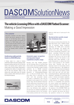 The vehicle Licensing Office with a DASCOM Flatbed Scanner