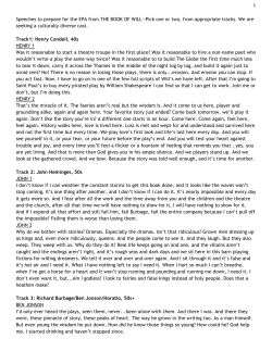 Monologues 2017-18 Season