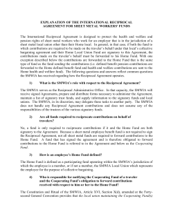 International Reciprocal Agreement.