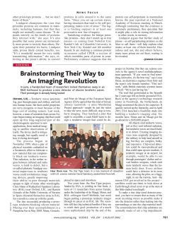 Brainstorming Their Way to An Imaging Revolution