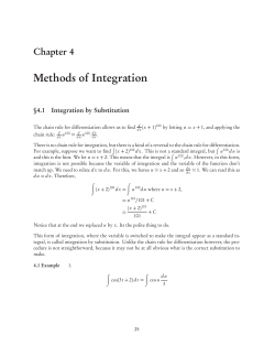 Methods of Integration