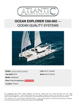 OCEAN EXPLORER C60-002 — OCEAN QUALITY SYSTEMS