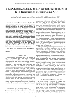 Fault Classification and Faulty Section Identification in Teed