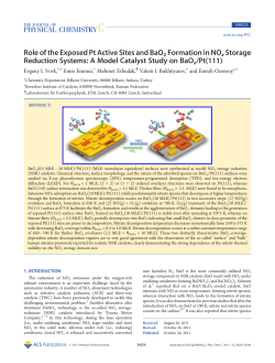 Role of the Exposed Pt Active Sites and BaO2</sub
