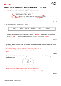 Structure and bonding