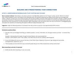 Networking Activities